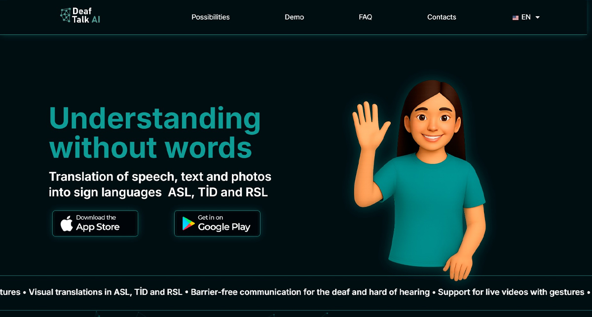 Проект deaftalkai.com